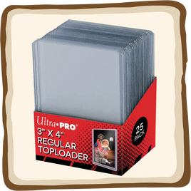 ULTRA PRO : 25 TOPLOADER REGULAR TRANSPARENTS