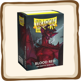 100 DRAGON SHIELD MATTE : BLOOD RED