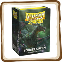Protèges Cartes MATTE : FOREST GREEN