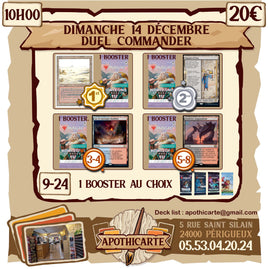 DUEL COMMANDER : Dimanche 14 Décembre