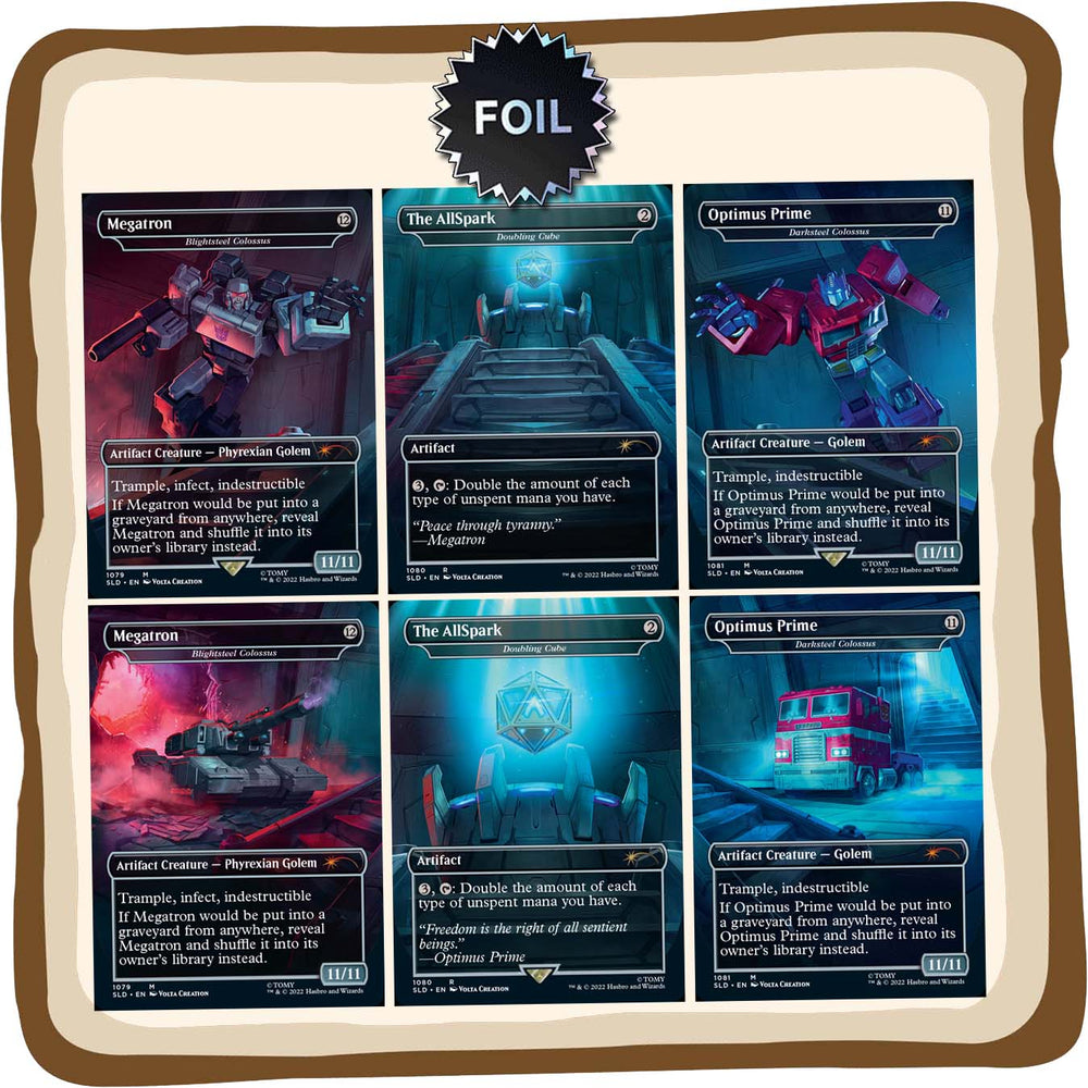 One Shall Stand MTG Secret Lair X Transformers: Optimus Prime Vs