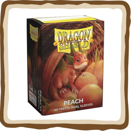 100 DRAGON SHIELD DUAL MATTE - PEACH