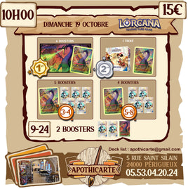 Championnat de Set 9 Lorcana : Dimanche 19 Octobre