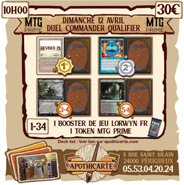 MTG PRIME QUALIFIER DC : Dimanche 12 Avril