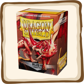 100 DRAGON SHIELD MATTE : RUBY